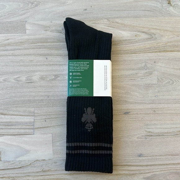 ❤️ 🆕 BOMBAS BLACK SOCKS SIZE XL - Picture 3 of 5